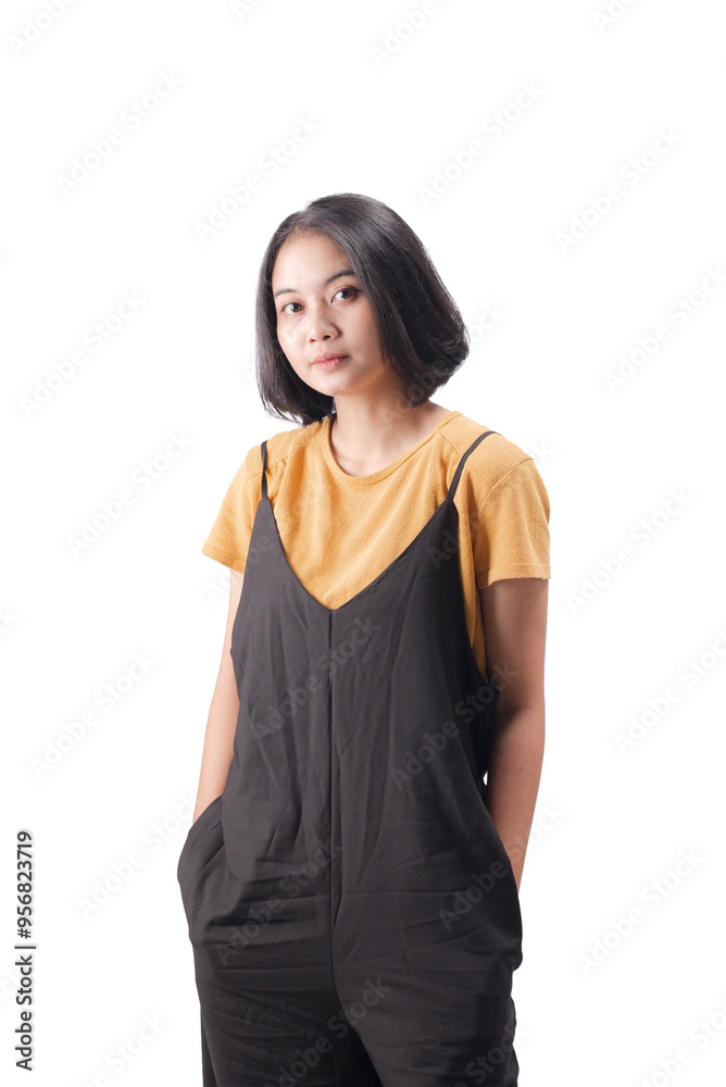 Asian Woman Wearing Casual Dress Asian Woman Wearing Casual Dress