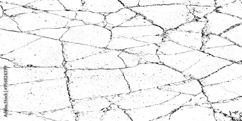 Rectangular rustic grunge gray texture. Rough effect of cracks design. Dirty eroded vintage background. Vector illustration.