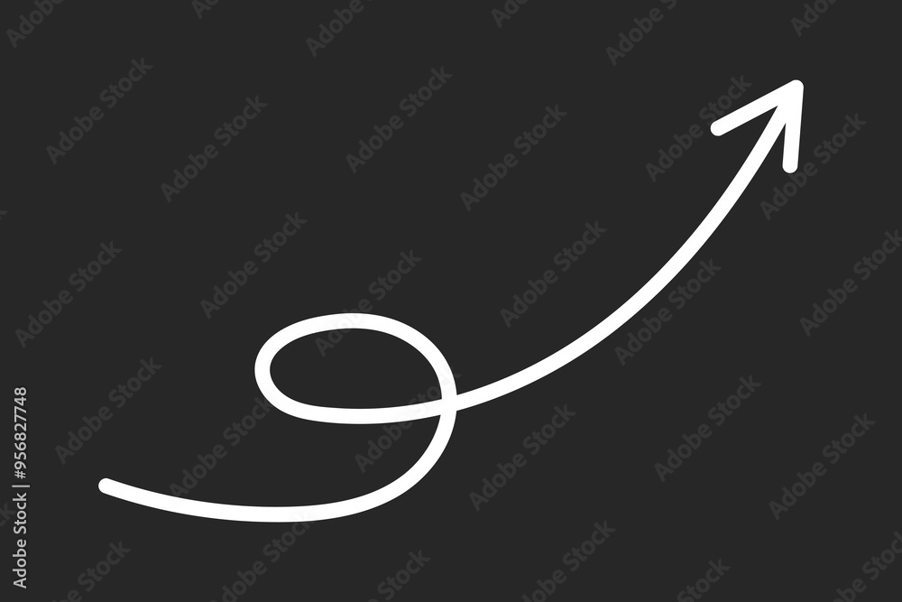Hand drawn vector arrows doodle on white background. design element vector illustration Hand drawn vector arrows doodle on white background. design element vector illustration
