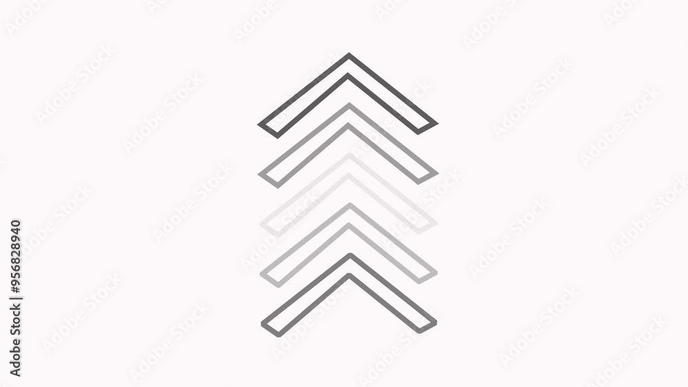 Arrows animation on a white background and Swipe up move animated 4k video Arrows animation on a white background and Swipe up move animated 4k video