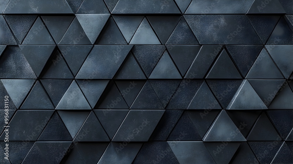 Elegant Geometric Charcoal Gray Triangular Mosaic Textured Abstract Background Elegant Geometric Charcoal Gray Triangular Mosaic Textured Abstract Background