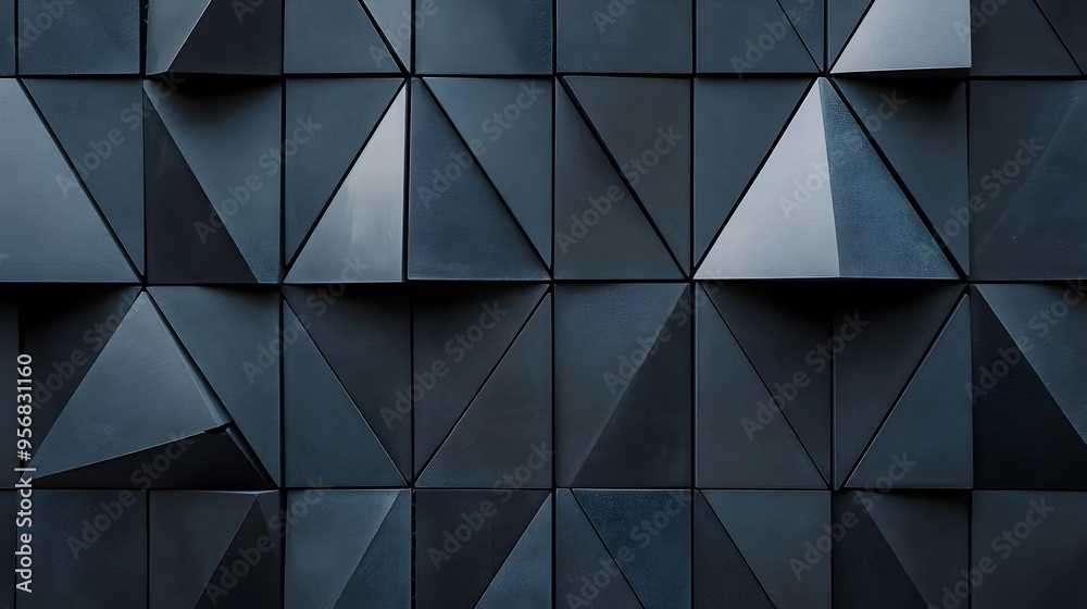 Elegant Charcoal Gray Geometric Abstract Triangular Mosaic Textured Background Elegant Charcoal Gray Geometric Abstract Triangular Mosaic Textured Background