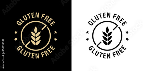 Gluten Free - vector icon for product labels.