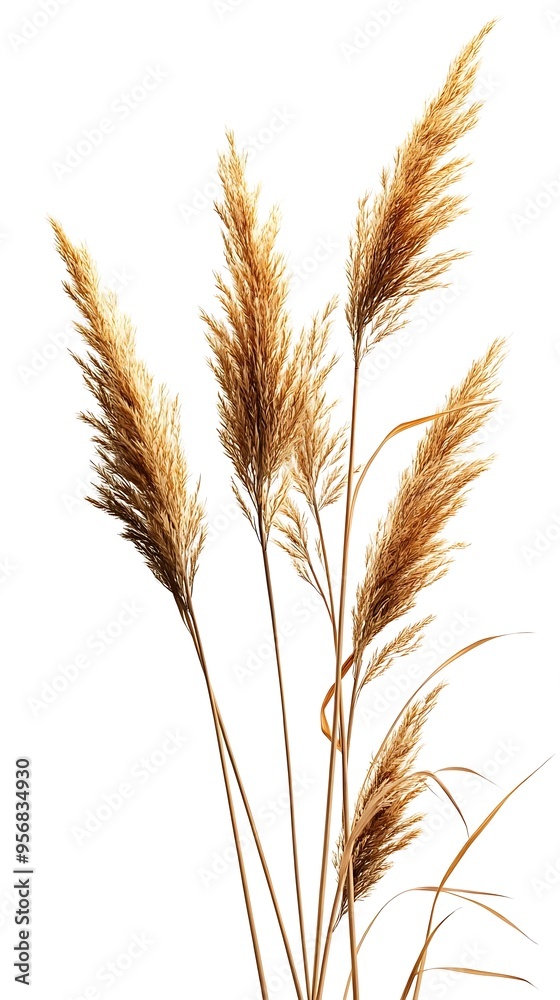 Dried Grass Bouquet Illustration Dried Grass Bouquet Illustration