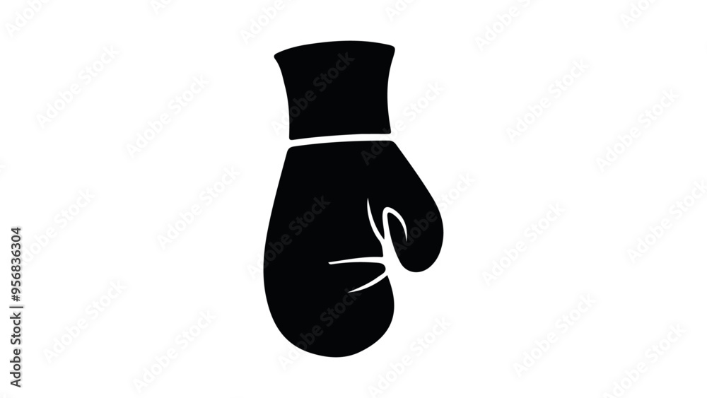 simple boxing glove shape illustration simple boxing glove shape illustration
