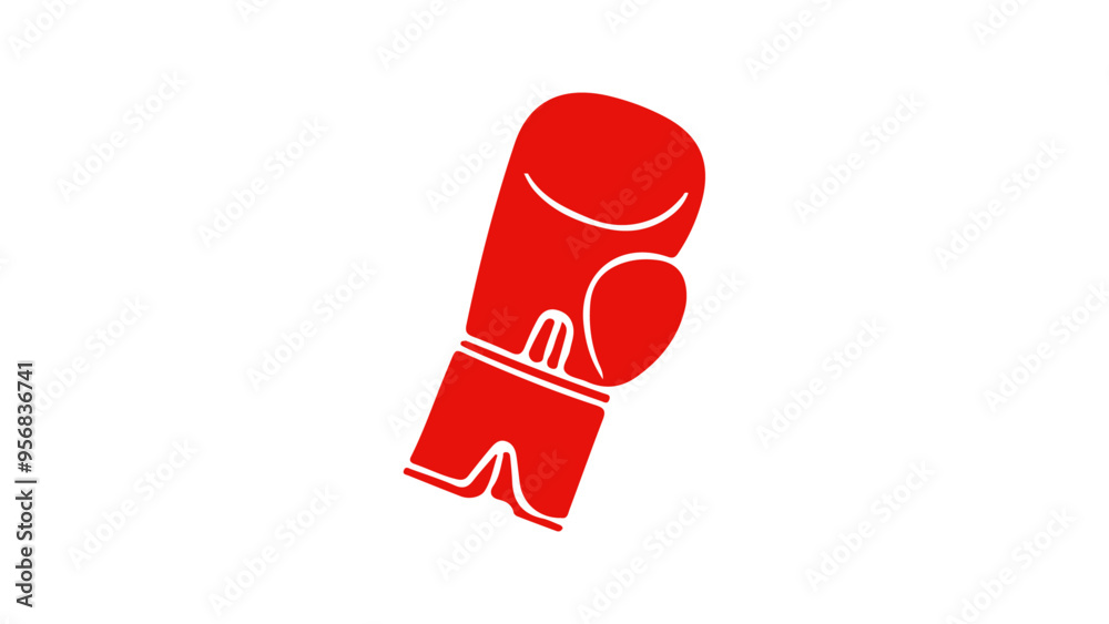 red boxing glove shape vector illustration red boxing glove shape vector illustration