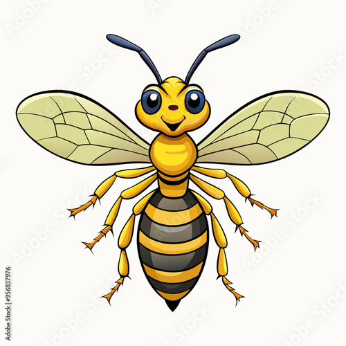 vector illustration of bee