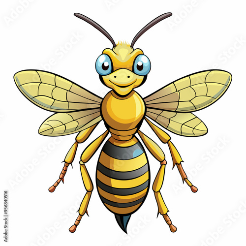 vector illustration of bee