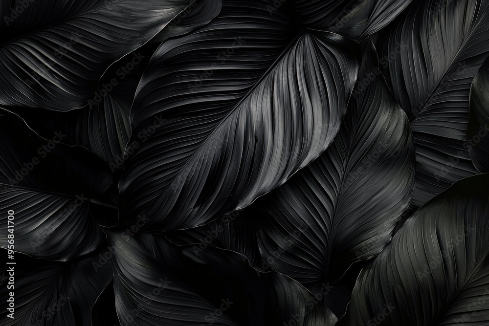 Dark, leafy background Dark, leafy background