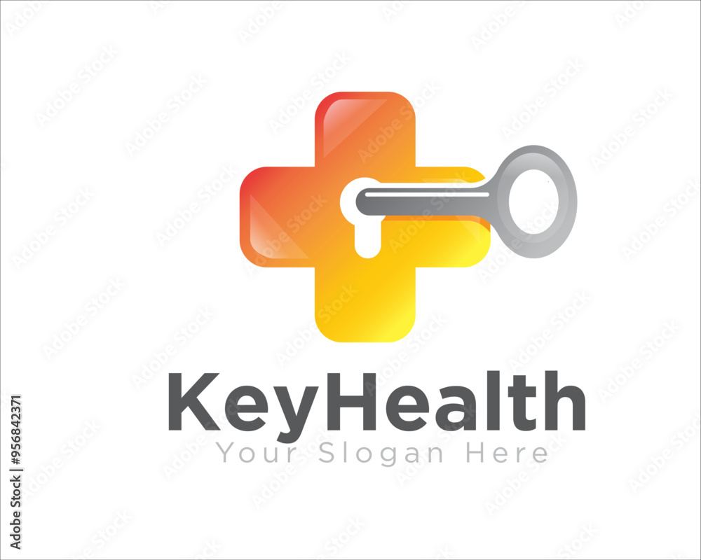 key health solution logo for medical service key health solution logo for medical service