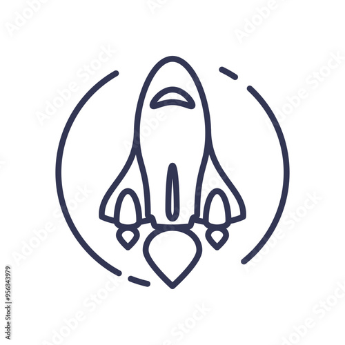 Rocket icon symbolizing the launch and deployment of a machine learning model.