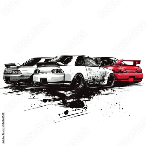 jdm, jdm cars, shirt design, white background
