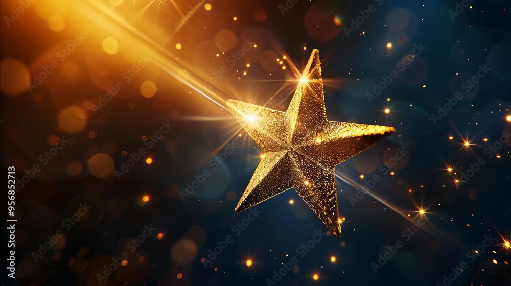 symbolic representation of success with bright star personal achievement concept symbolic representation of success with bright star personal achievement concept