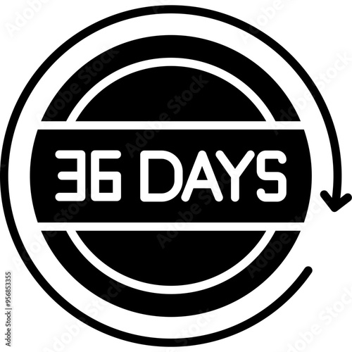 36 Days Return Icon