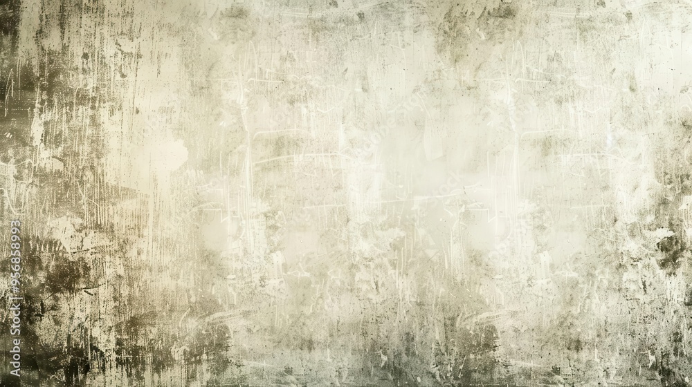 Obraz premium textured white background with aged paper effect and subtle grunge overlay abstract vignette design