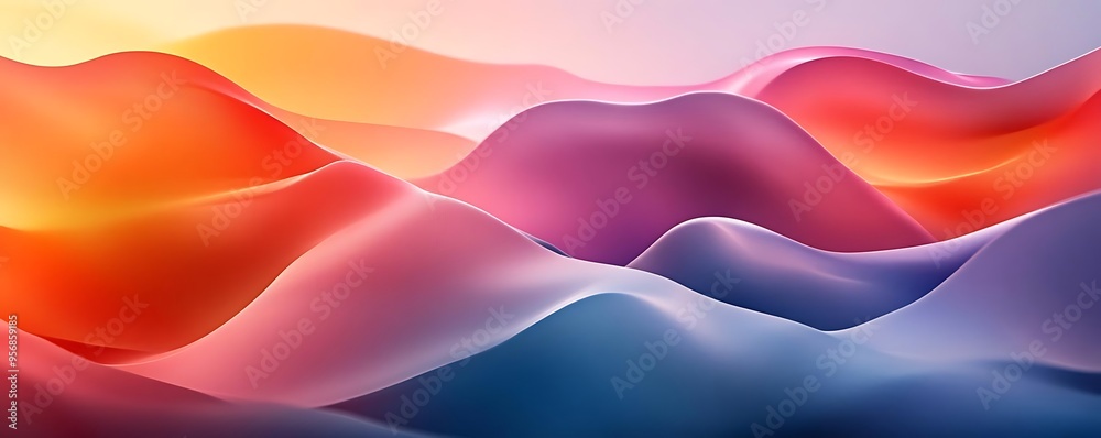 Abstract 3D Wave Background - Colorful and Vibrant Abstract 3D Wave Background - Colorful and Vibrant