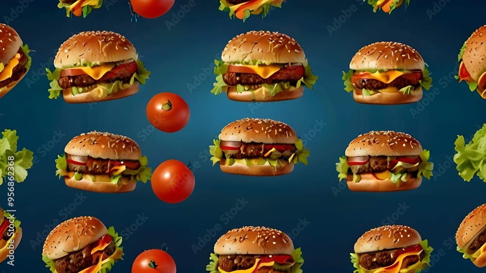 Fresh tasty burger Fresh tasty burger