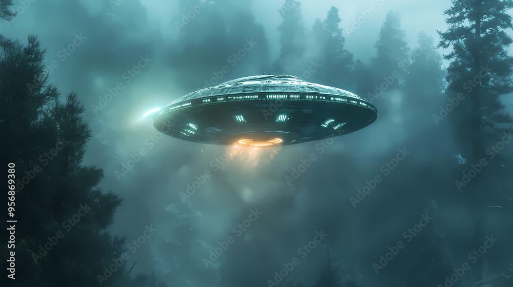 Alien spaceship. Alien. Illustration Alien spaceship. Alien. Illustration