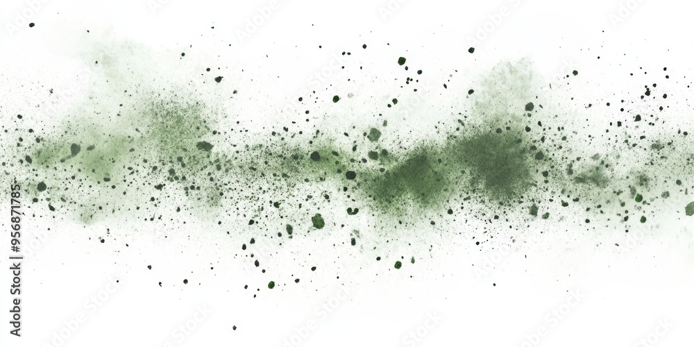 Gray green small spots on white background creating a grunge effect for artistic design projects Gray green small spots on white background creating a grunge effect for artistic design projects