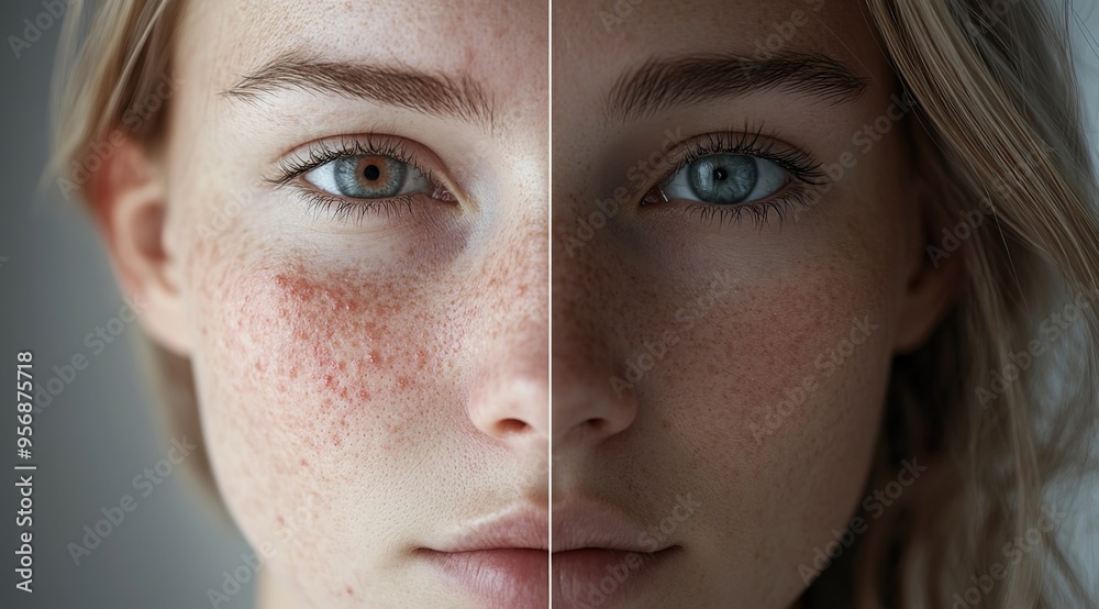 Before and after images of the skin on a womans face,Dramatic Before-and-After Acne Treatment Results Before and after images of the skin on a womans face,Dramatic Before-and-After Acne Treatment Results