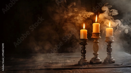 Three Candles Burning in the Smoke