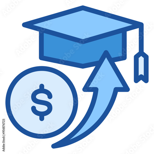 Tuition Blue Icon