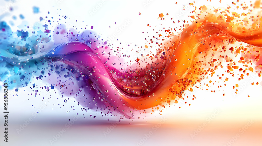 Vibrant Digital Learning Environment concept as A vibrant and glossy abstract representation of a digital learning environment with swirling colors and dynamic shapes perfect for educational advertise Vibrant Digital Learning Environment concept as A vibrant and glossy abstract representation of a digital learning environment with swirling colors and dynamic shapes perfect for educational advertise