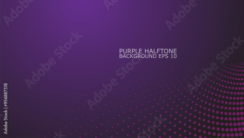 Wallpaper Mural Purple Halftone abstract background vector image for backdrop or presentaion Torontodigital.ca