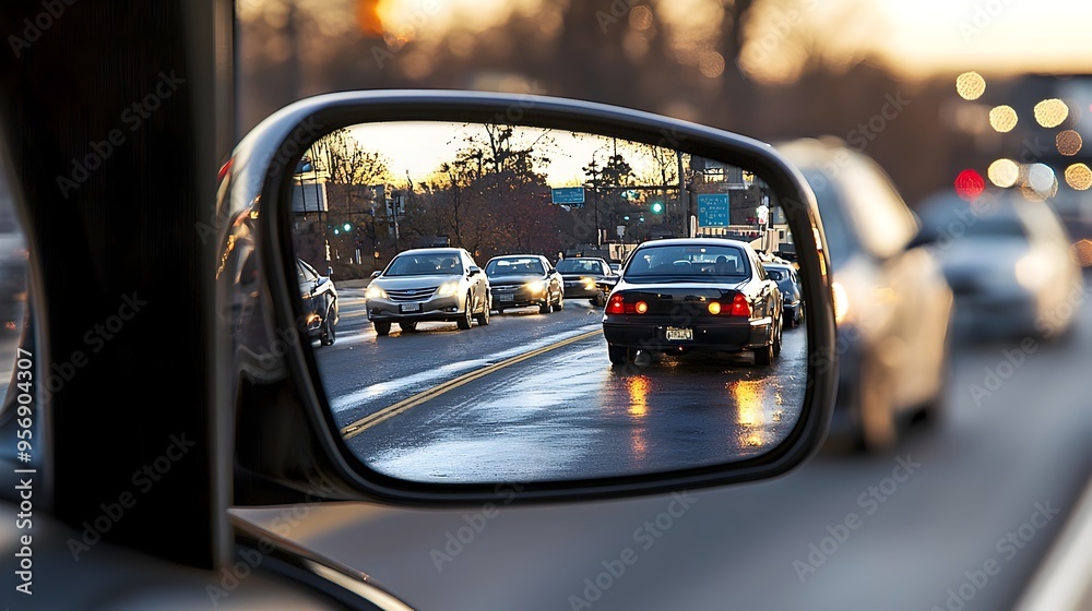 Rearview Mirror Reflection Capturing Diverse Traffic on the Highway Rearview Mirror Reflection Capturing Diverse Traffic on the Highway