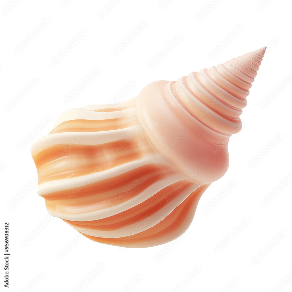 sea shell 3d render icon isolated on transparent background cutout sea shell 3d render icon isolated on transparent background cutout