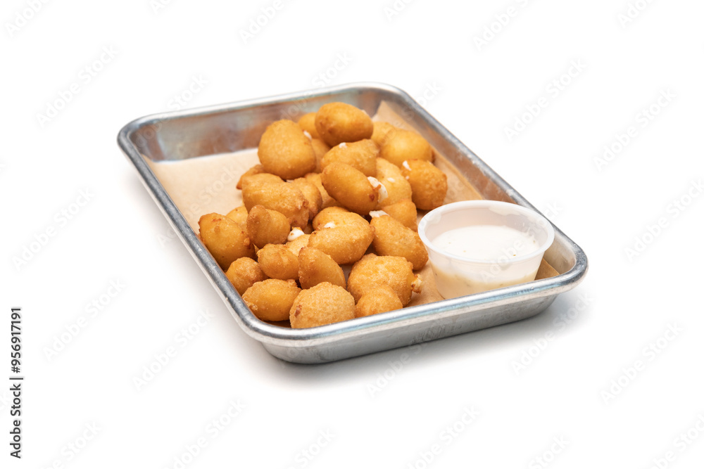 Bar Food: Deep Fried Cheese Curds And Ranch Bar Food: Deep Fried Cheese Curds And Ranch