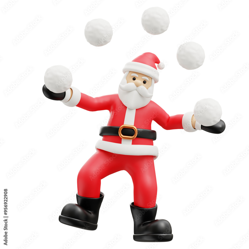 3D Santa Claus Merry Christmas Object 3D Santa Claus Merry Christmas Object