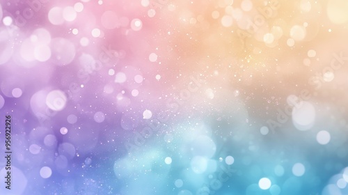 Ethereal Pastel Gradient with Glitter Highlights for Dreamy Abstract Background