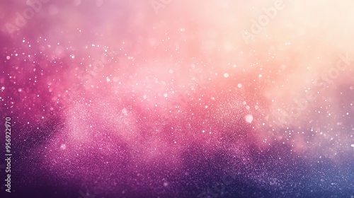 Ethereal Pastel Gradient with Shimmering Glitter Effects - Abstract Dreamy and Glowing Background