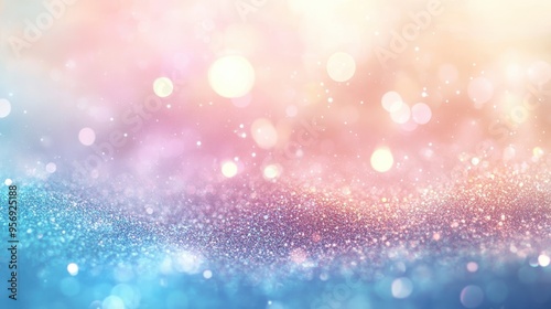 Ethereal Pastel Dream: Serene Gradient Background with Glitter Accents