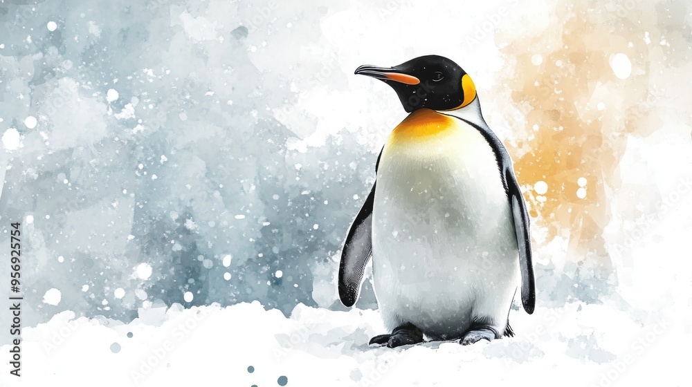 Obraz premium Penguin in Snow