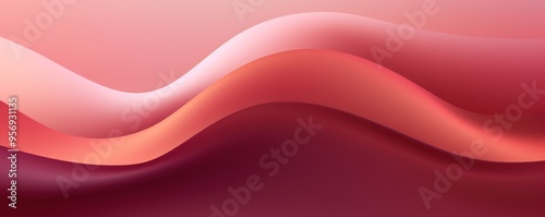 Maroon pastel tint gradient background with wavy lines blank empty pattern with copy space for product design or text copyspace mock-up template 