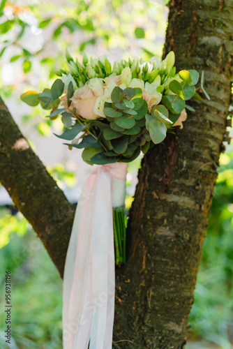 wedding bouquet in the garden