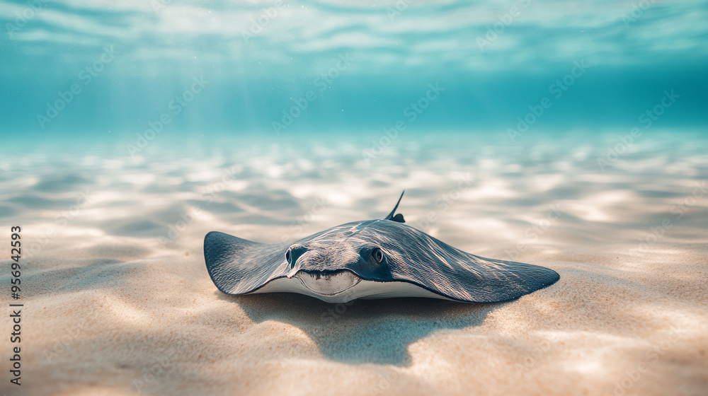 Stingray Underwater: A Close-Up View of Marine Life Stingray Underwater: A Close-Up View of Marine Life