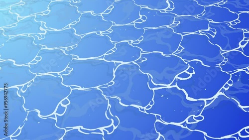 weaving swimming pool water and shadows
