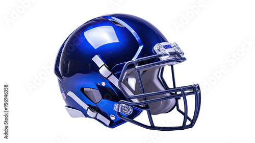 American football helmet on a transparent white background