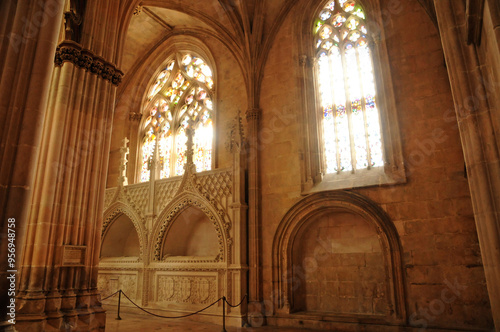 Batalha, Portugal - july 3 2010 : picturesque monastery photo