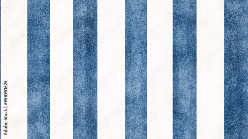 Fototapeta premium Blue and White Stripe Background Pattern 