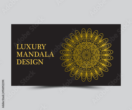Luxury mandala design template