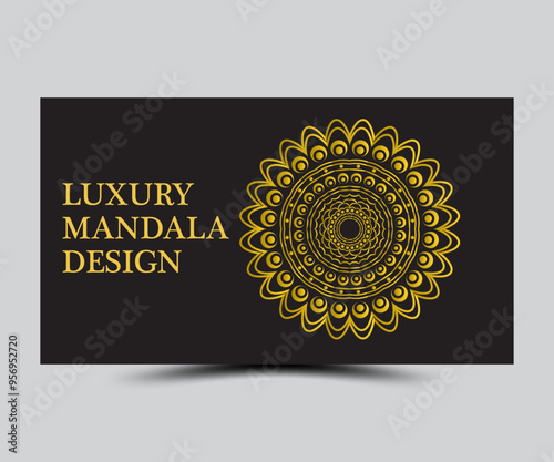Luxury mandala design template 