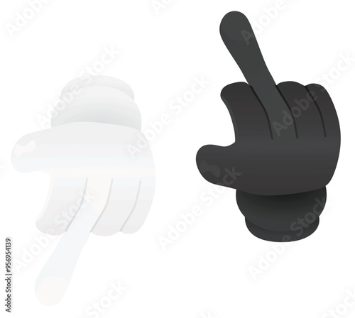 Like and dislike icon. vector