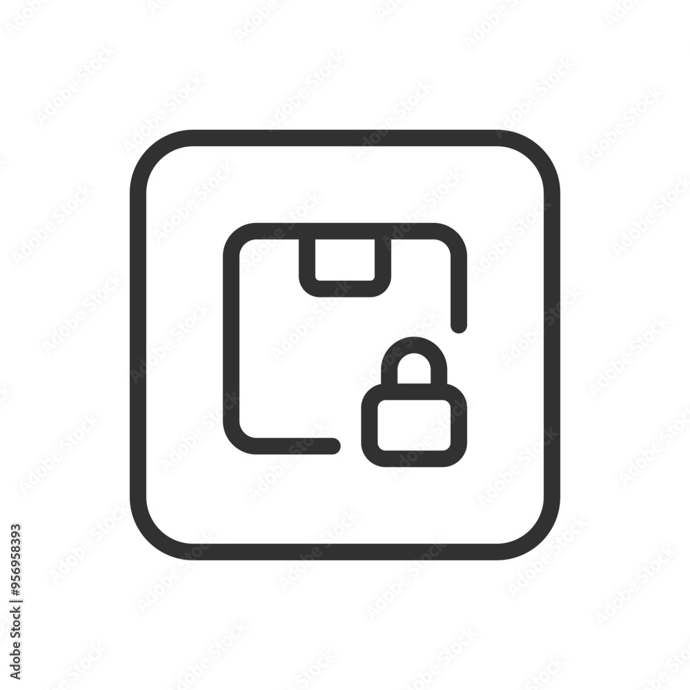 Package box protection, delivery icon. Modern, simple flat vector illustration for web site or mobile app Package box protection, delivery icon. Modern, simple flat vector illustration for web site or mobile app