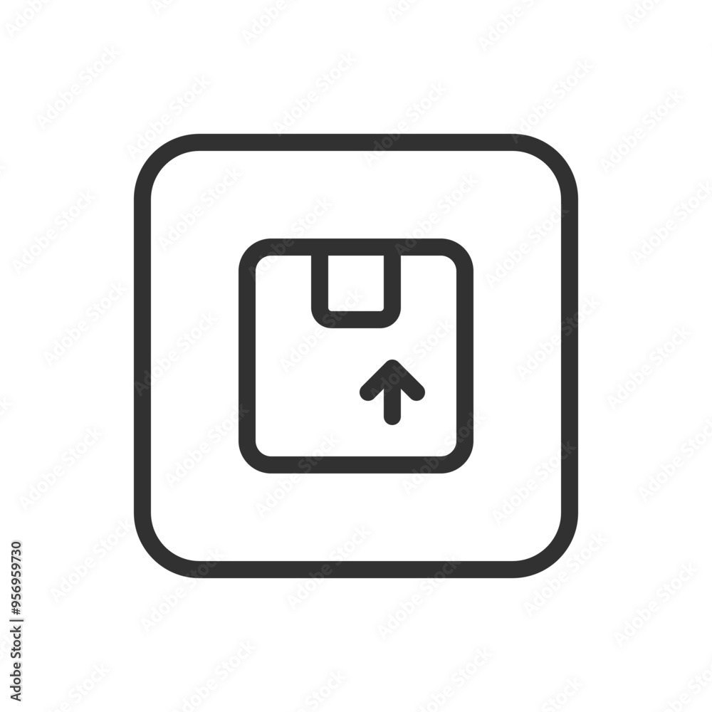 Package box arrow up, delivery icon. Modern, simple flat vector illustration for web site or mobile app Package box arrow up, delivery icon. Modern, simple flat vector illustration for web site or mobile app