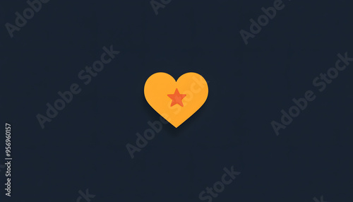 A single, small icon or symbol, such as a star or heart, centered on a solid background.