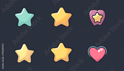 A single, small icon or symbol, such as a star or heart, centered on a solid background.